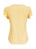 Spring New Women's Fashion Casual Solid Color Ruffles Sleeve V-Neck T-Shirt