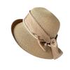 French celebrity style flat top top hat new summer elegant pearl straw seaside sun hat children