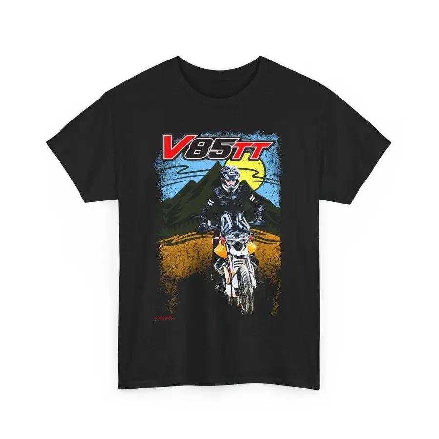 537 Włochy Mg Motocykl V85 Tt Koszulka T-shirt Unisex Top dla Kierowcy Dla Fanów Prezent Wyścigowy