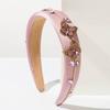 Court Style Hair Hoop Butterfly Rhinestone Wide Hairbands Baroque Headband  Women Hair Accessories