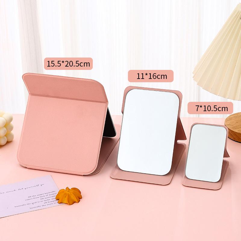 Folding Makeup Mirror Portable Pocket Makeup Mirror Single-side Creative