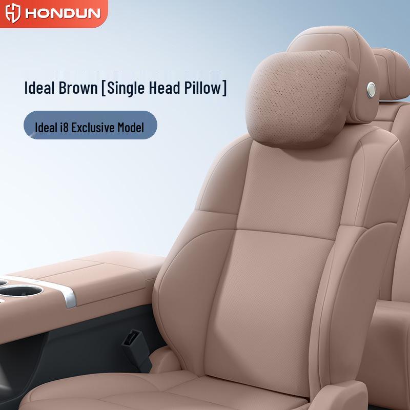 Ideal i8 Headrest & Lumbar Support Pillow - Essential Neck & Back Protection for Car Interiors