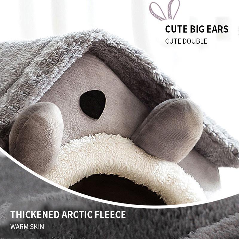 Cheap Soft Cat Bed Deep Sleep House Dog Cat Winter House Removable