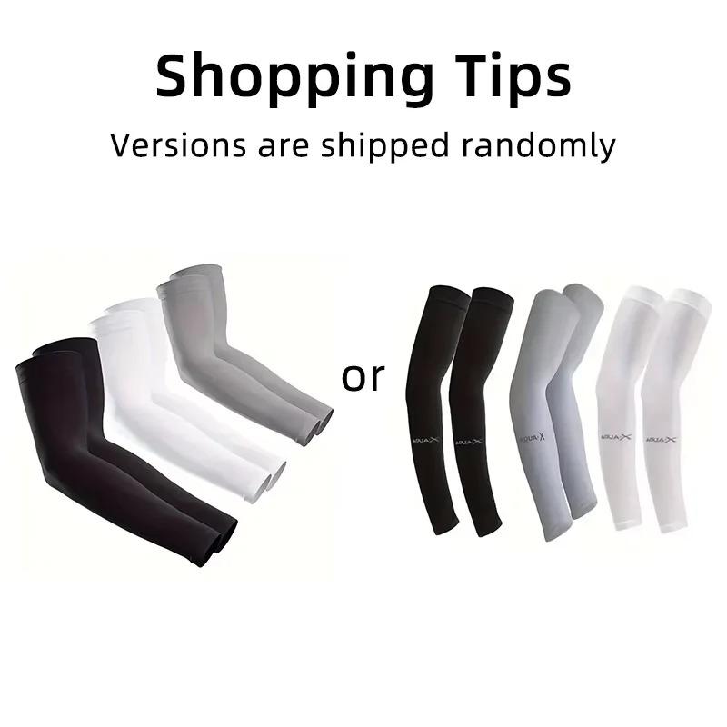3 Pairs Breathable Cooling Arm Sleeves UV Sun Protection High Elastic Covers for Motorcycle Cycling Outdoor Sports