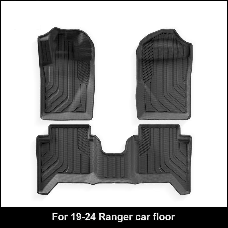 Ford Ranger 2019-2025 TPE Floor & Truck Bed Mats - Fits Left & Right Hand Drive.