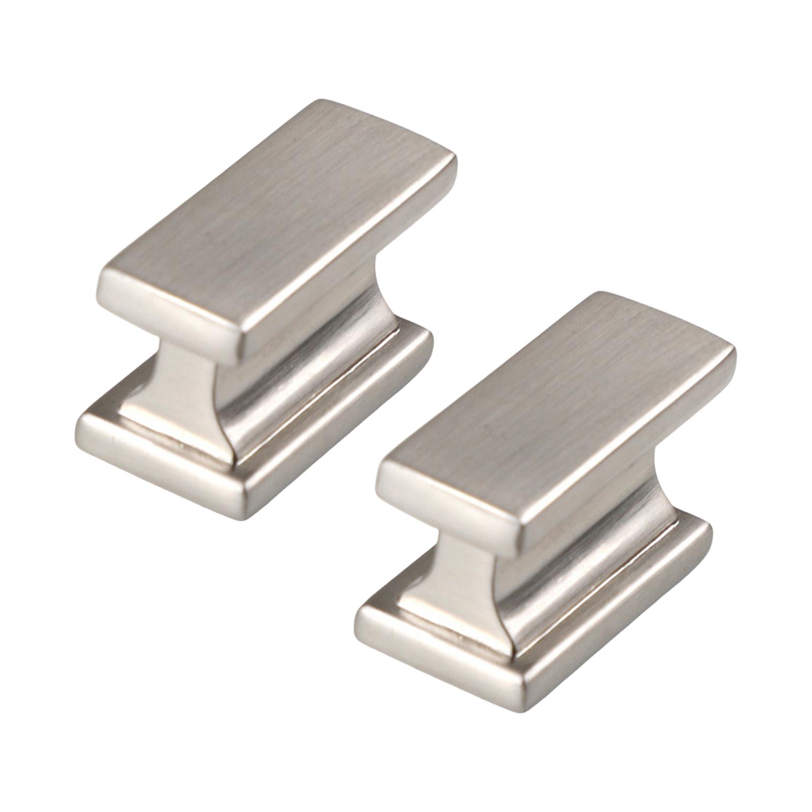 

2 шт. Металлические ручки для шкафа Одинарное отверстие Золотые квадратные Для двери ящика шкафа Утолщенные мебельные аксессуары