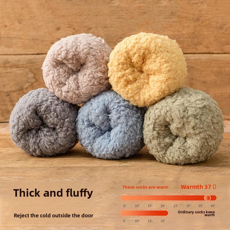 Socks for Women Autumn Winter Thick Warm Coral Velvet Family Socks for Men Couples Home Floor Sleeping Socks