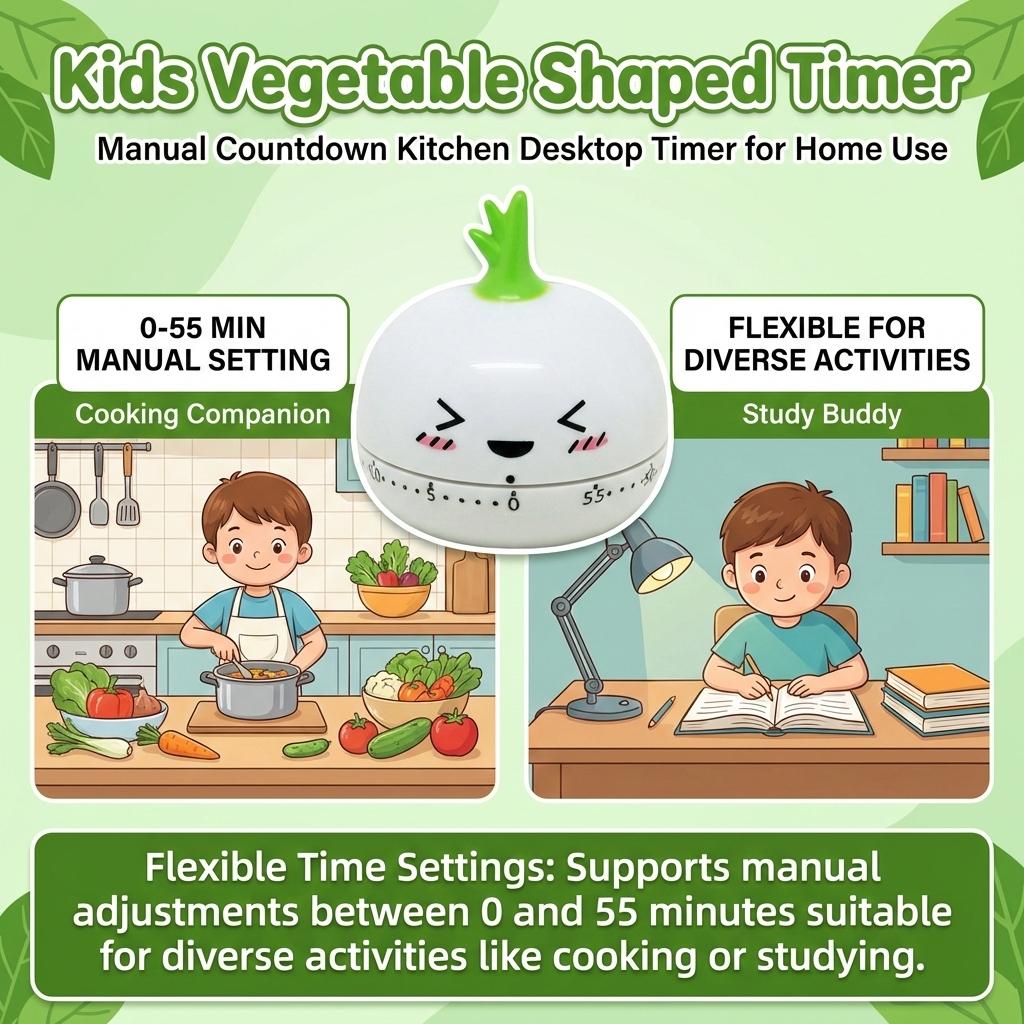 Digital Timer For Kid Study Kitchen Countdown Alarm Clock Child Study Timer Cute Animals Timer Kitchen Cooking Gadgets Gift New3