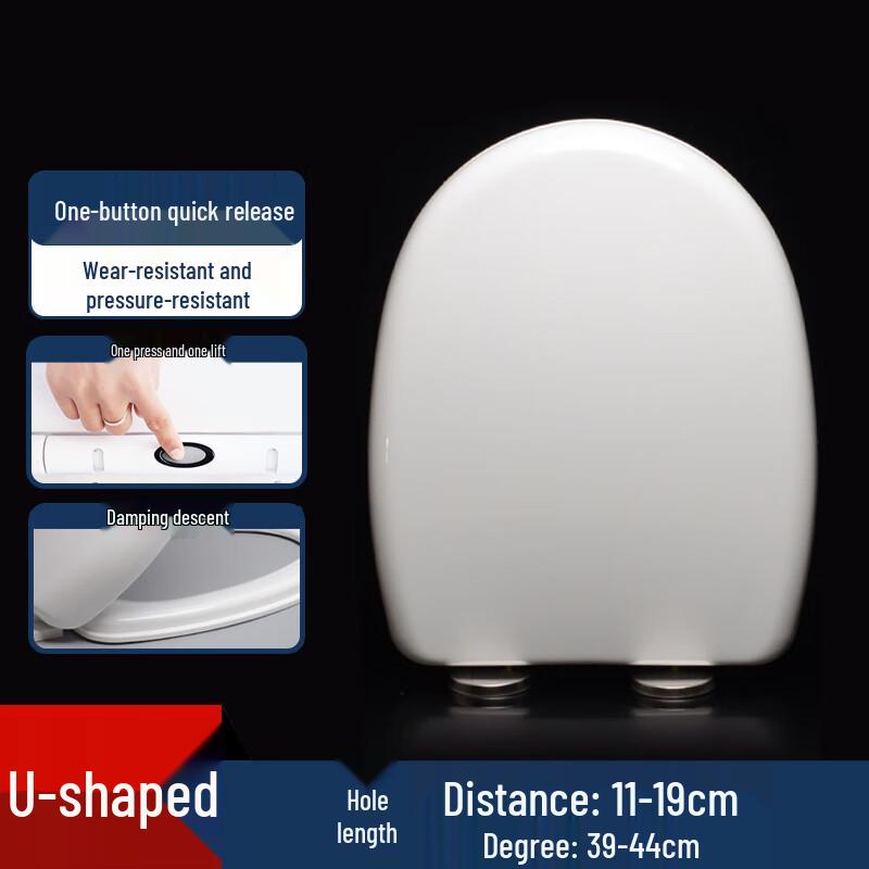 Homeglen Universal Slow-Close Quick-Release Toilet Seat