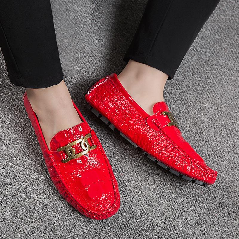 Fashion New Male Shoes Male Outdoor Footwear Men All-match Loafers Pu Leather Fashion Club Shoes Men Luxury Brand Men's Slip On Flats