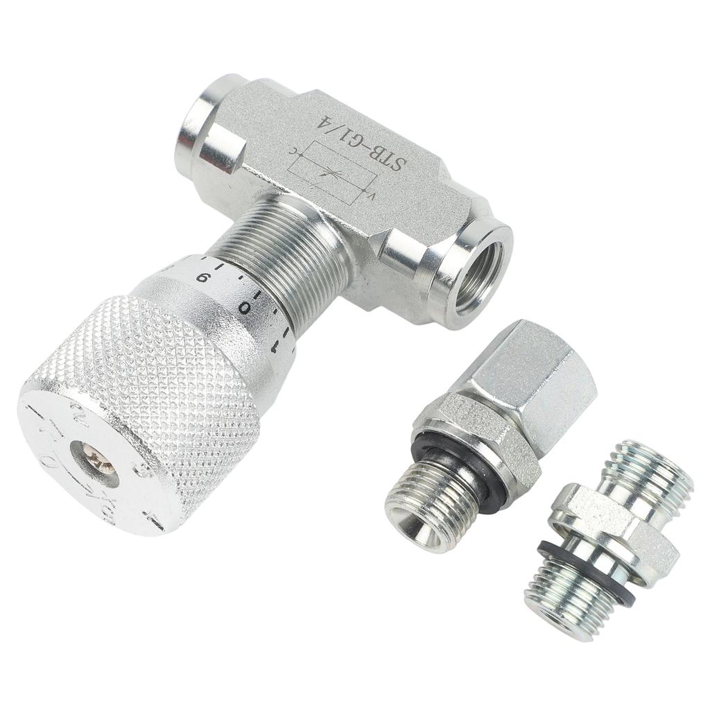 For Hydraulics Flow Control Throttle Valve For Hydraulic Systems Precision-machined Carbon Steel Body 1 4-inch NPT Female