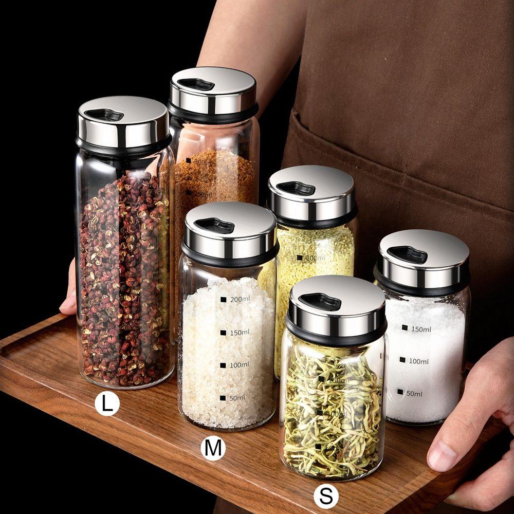 Spice Bottle Condiment Storage Kitchen Supplies Salt Jar Pepper Shake Spice Jars Seasoning Bottle