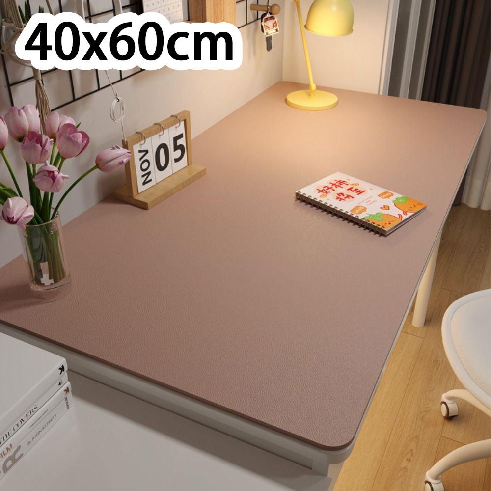 New Protection Eye Student Desk Mat Oil-proof Leather Coffee Table Mat Non-slip Solid Color Computer Desk Mat