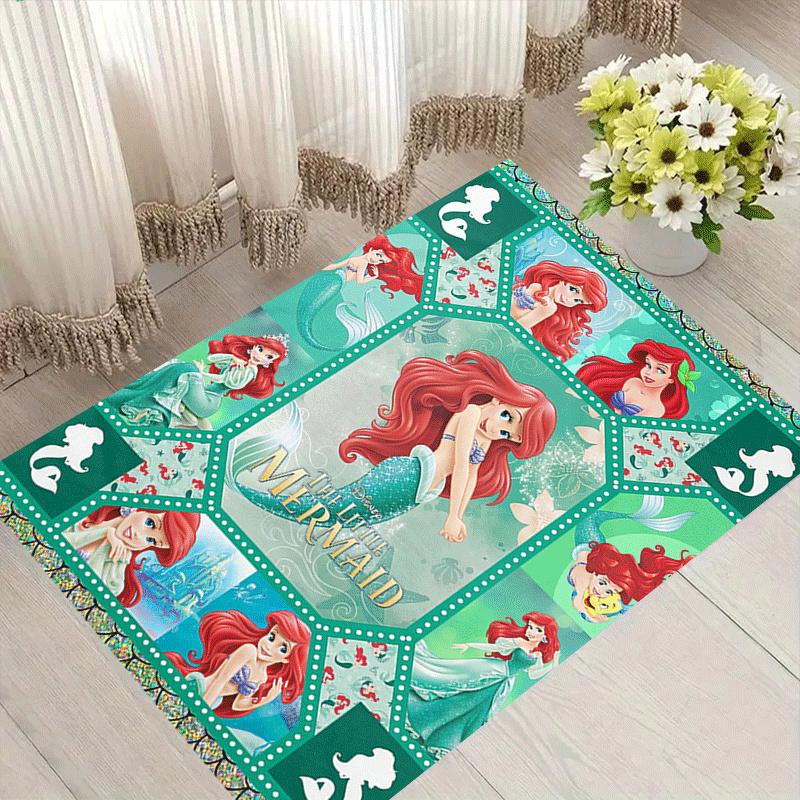 

1pc The-little-mermaid Carpet Area Rug, Bedroom, and Playroom Durable, Stain-Resistant, and Easy To Clean, Living Room 60cm by 90cm