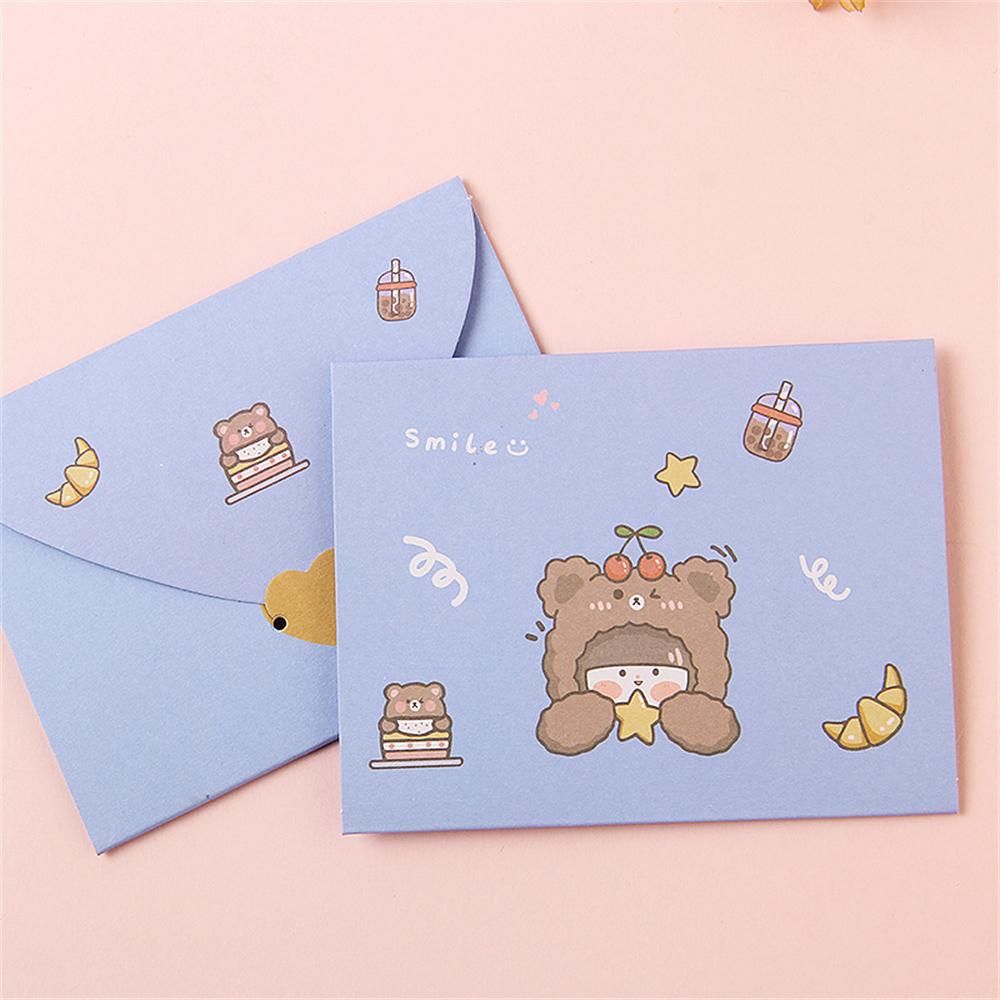 Message Envelope Message Available Exquisite Workmanship Cute 9.6 * 7.2cm Cartoon Postcard Cute Postcard Cute Design General