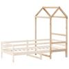 Kids  Bed Canopy 98 X 70 X 176.5 Cm Solid Pine Wood