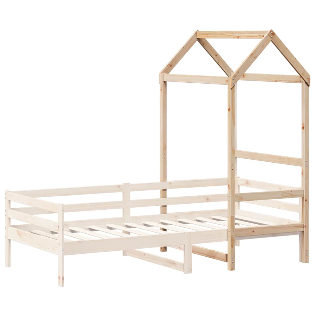 Kids Bed Canopy 98 X 70 X 176.5 Cm Solid Pine Wood