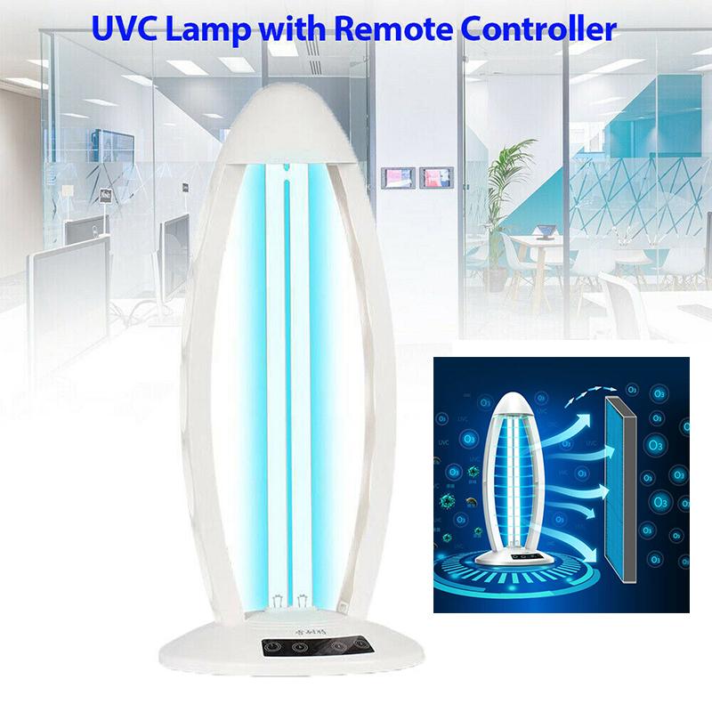 38W UVC Ozone Sterilizer Lamp With Remote & Timer - Germicidal Ultraviolet Light For Home, Kills Bacteria & Viruses 6 thumbnail image