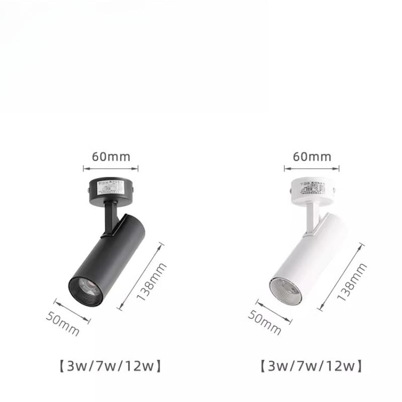 Surface-mounted LED Home Decor Clothing Store Neutral Light Without Main Lights High Color Rendering Adjustable All-round Angle