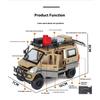 1/24 Wuling Rongguang Off-road Van Alloy Model, Cool Sound and Light, Four-wheel Shock Absorption, Exquisite Desktop Ornaments, Christmas Gifts