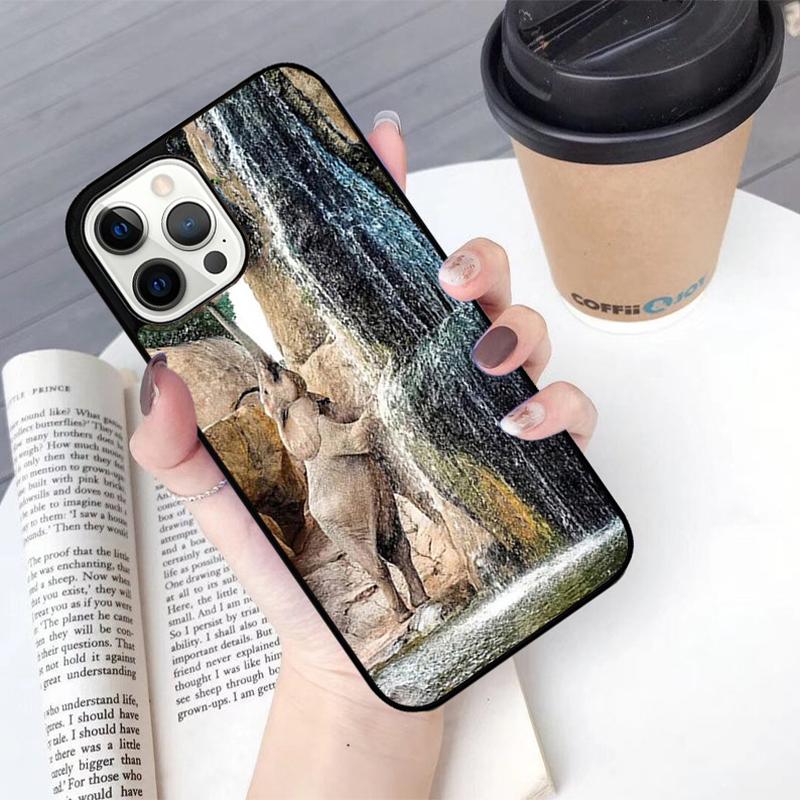 African Elephant Silhouette Phone Case For iPhone 17 Air 13 12 14 15 16  Cover For Apple Pro Max 6S Plus Coque