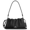 Faye 26 Logo Letter Logo Drawstring Magnetic Buckle Closure Cow Leather Cloud Bag Hand Shoulder Bag Medium Size Women's Black