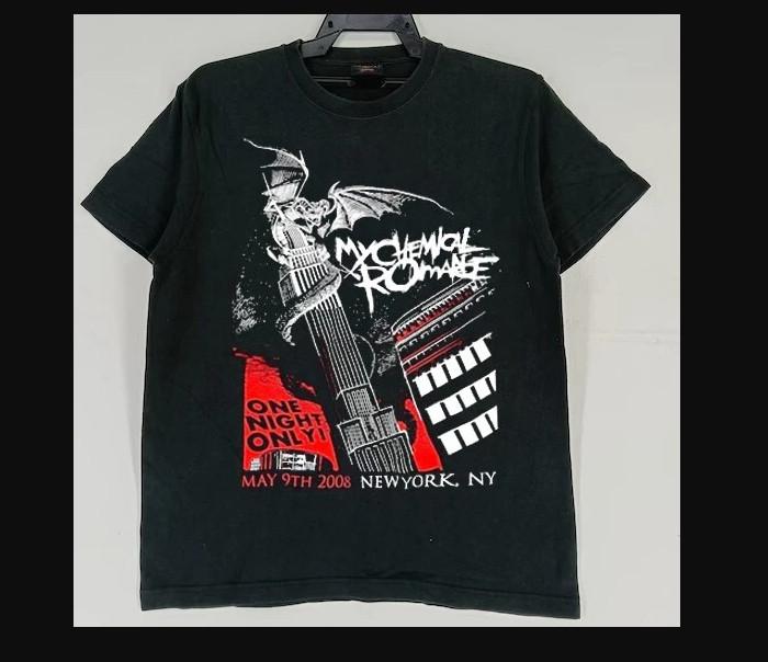 Vintage My Chemical Romance rock band 2008 T-shirt size S-5XL XXL