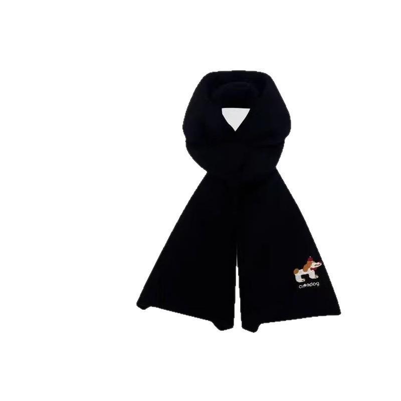 Puppy Knit Scarf: Stylish & Warm Woolen Neck Warmer for Female Students (Autumn/Winter 2025)