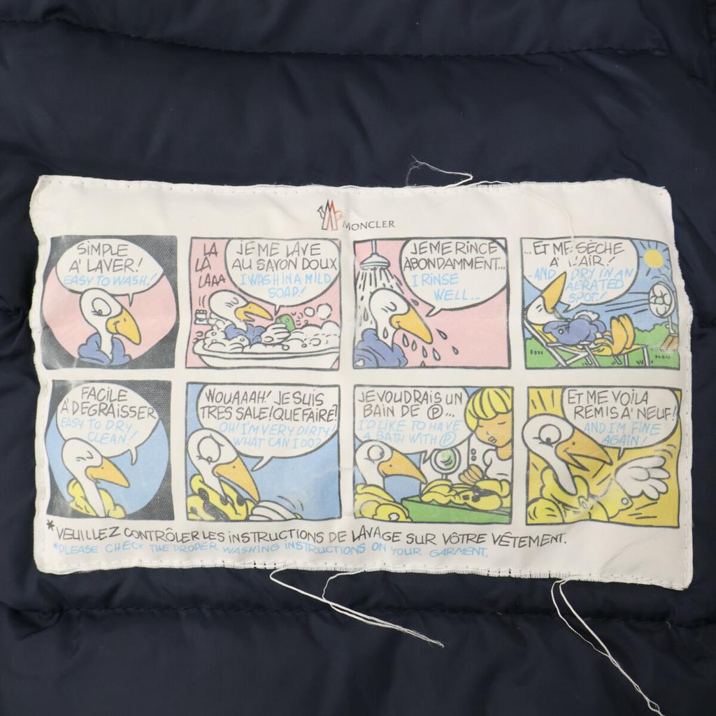 Moncler DIMITRA Fur-trimmed Down Jacket Coat 00 NavyUsed