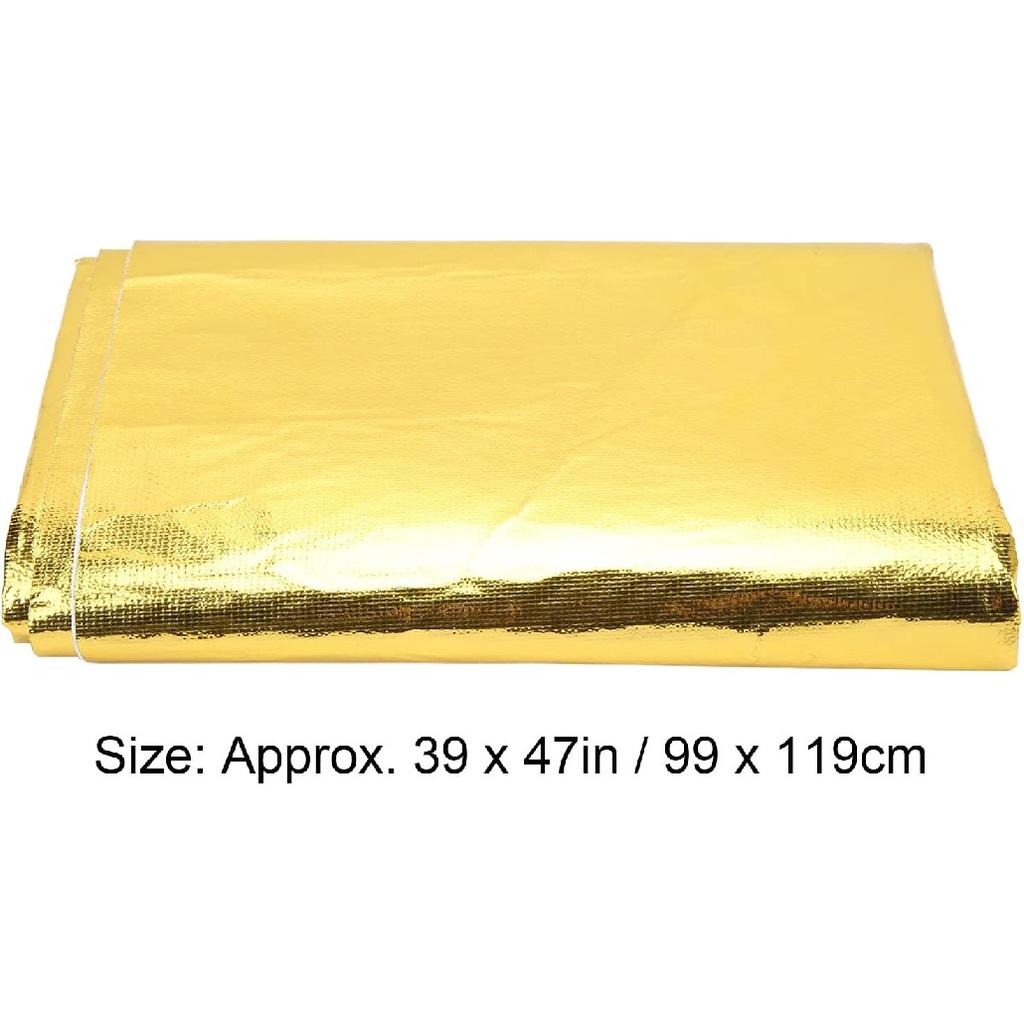 Heat Barrier Reflect Sheet, Self Adhesive High Temp Heat Wrap, Heat Reflective Adhesive Backed Roll, Thermal Insulation Blanket for Automotive Hose ,