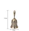 1PC Retro Metalen Tone European Style Hand Bell Craft Decoratie Alarm Bell Handicraft Christmas Bell Wind Bell