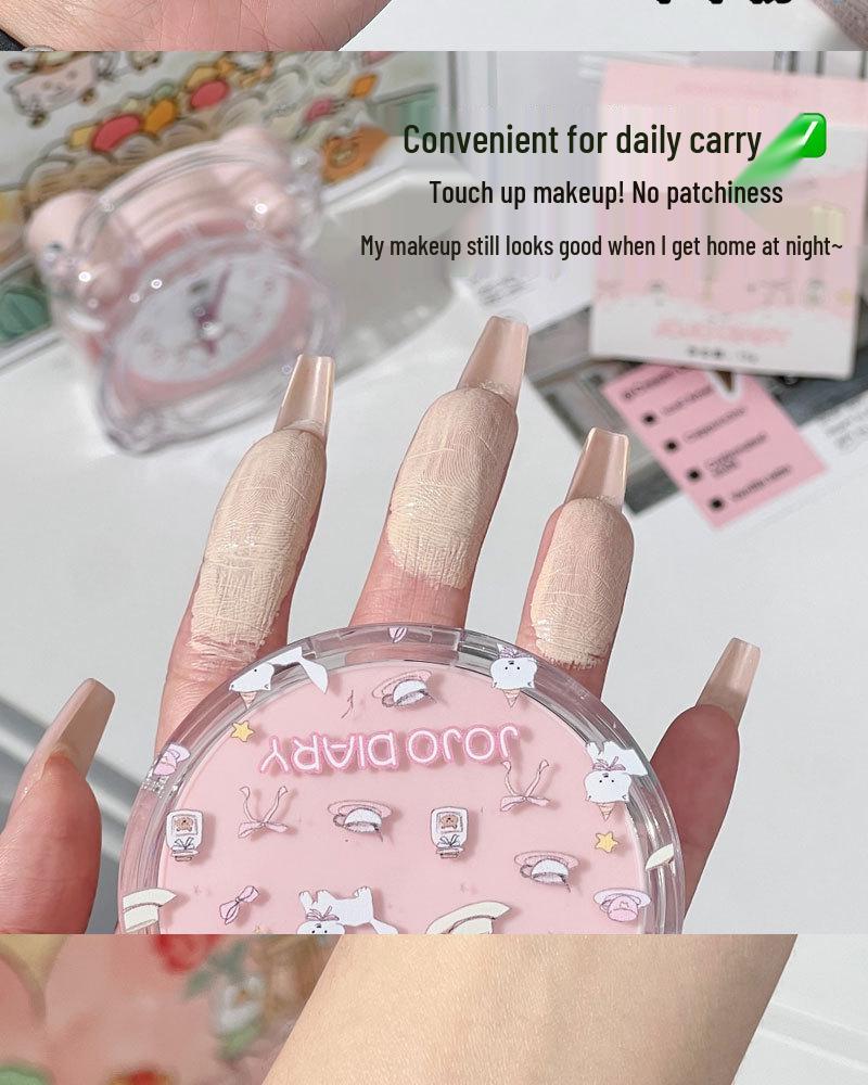 Cartoon Kitten Cushion BB Cream - Long-lasting, Waterproof, Oil Control & Smudge-Free Concealer for Students