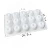 6/12/24 Holes Banana Mango Design Mousse Silicone Mousse Mold 3D Fruit Dessert Chocolate Mold DIY Cake Decorating Tools Bakeware