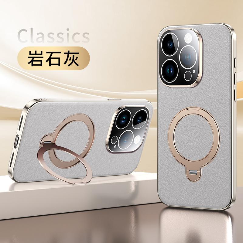 Applicable To Apple 11 Mobile Phone Case New Magnetic Suction iPhone11ProMax Rotating Ring Bracket Anti-drop 11pro