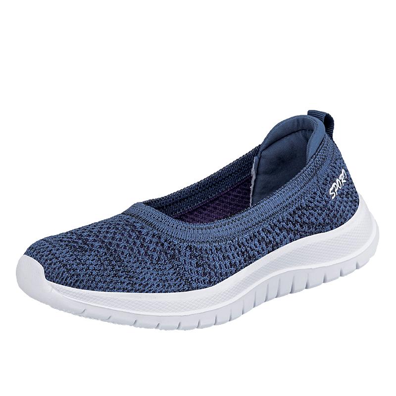 

Обувь для женщин Спортивная Уличная Теннисная Плоская Легкая Нескользящая Дышащая Кроссовки Черная Мягкая Повседневная Обувь 35 синий