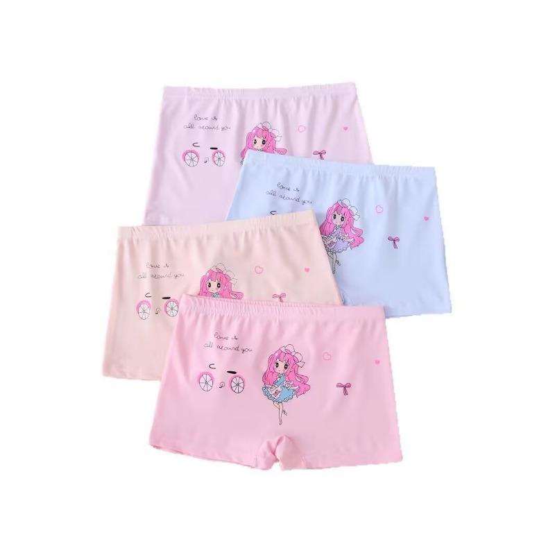 10Pc/lot Girls Boxer Kids Short Underwear ChildrenCartoon Print Boxers Suit 1-12 Years