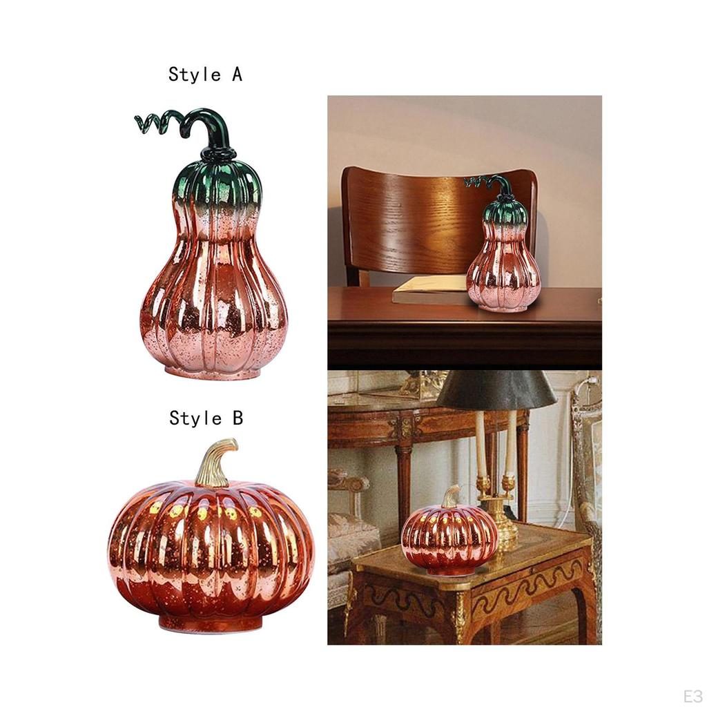 Julpynt Pumpafigur Festival Glasblåst Staty Skulptur