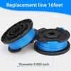 6Pcs Spools for Toro 51484 51486 51487 20V/24V Grass Trimmer Nylon Rope Spools, 88524