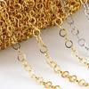 2Meters Stainless Steel Round Circle Chain O Shape Chains for Necklace Bracelet Jewelry Making DIY Findings Handmade Supplies