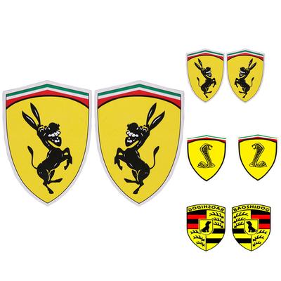 1-5 paar Autoaufkleber Lustiges Eselmuster Aufkleber Cover Abzeichen Fahrzeugaufkleber Partybedarf Ersatz Auto Styling Aufkleber