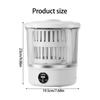 Compact Cordless Laundry Washer with Built In Battery for Delicate Clothes Dormitory Camping Water Saving Technology