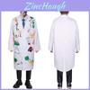 Set costum de om de știință nebun de Halloween cu material din poliester pentru copii și adulți