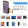 2PCS 8K 60HZ USB C Female to Female Adapter 40Gbps USB C Female Adapter Right Angle Adapter  Laptop