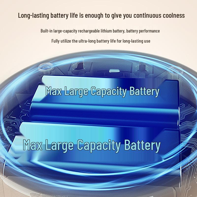 Foldable USB Fan with Mirror: Compact Multi-Functional Fan for Home, Office, or Dorm.