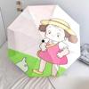 Mei Kusakabe Cartoon Pattern, Automatic Folding Umbrella, Portable and Foldable Design, 8 Ribs, a Christmas or Birthday Gift.