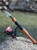 SOUGAYILANG Spinning Fishing Rod 1.6m Fishing Reel Set Telescopic Fishing Pole Salt/Freshwater Fishing Travel Fishing Tools