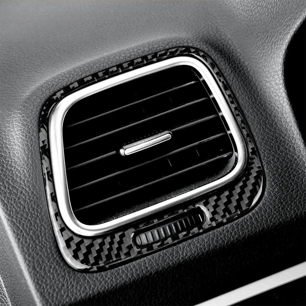 Carbon Fiber Side Air Vent Trim For Volkswagen Scirocco 2009 2010 2011 2012-2016 Left Right Dashboard Outlet Cover Frame 2PCS