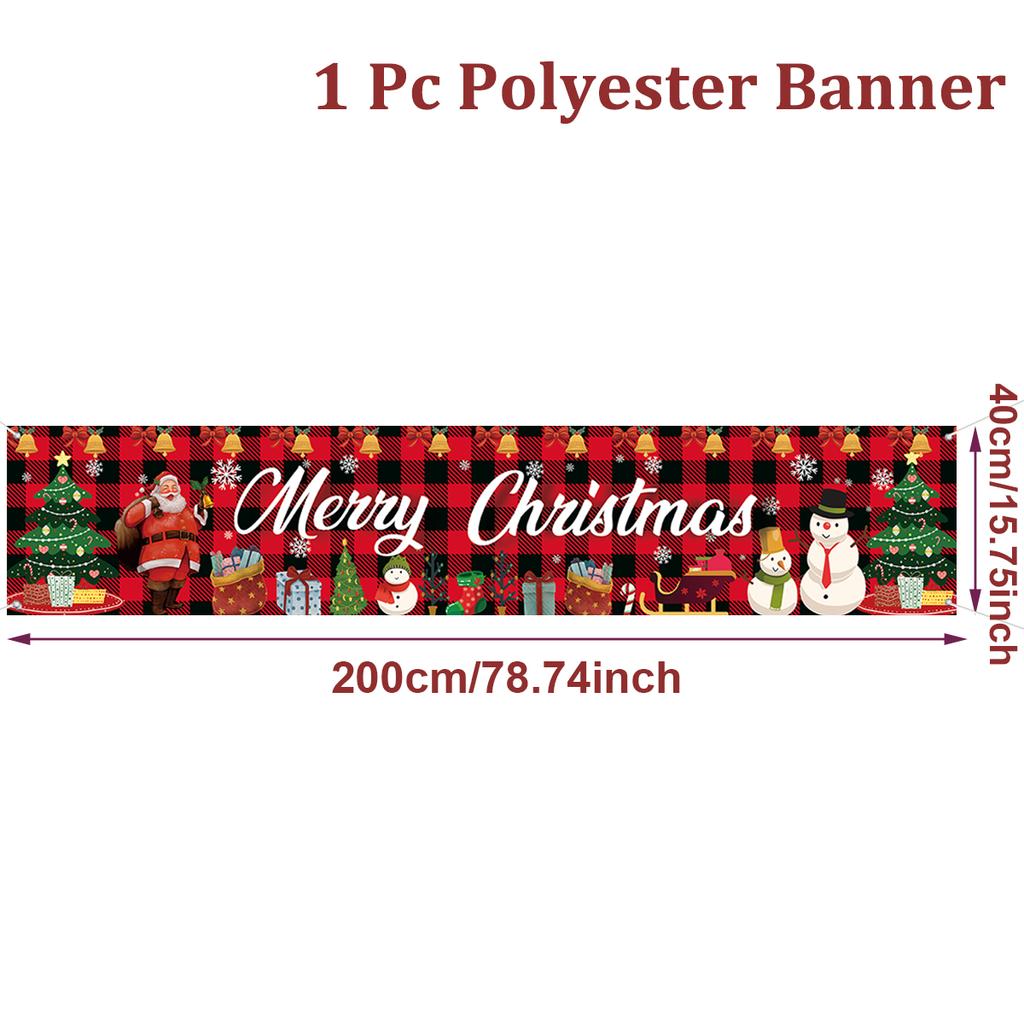 Merry Christmas Outdoor Banner Christmas Decoration for Home 2025 Xmas Ornament Navidad Natal Noel Kerst Gift Happy NewYear 2026