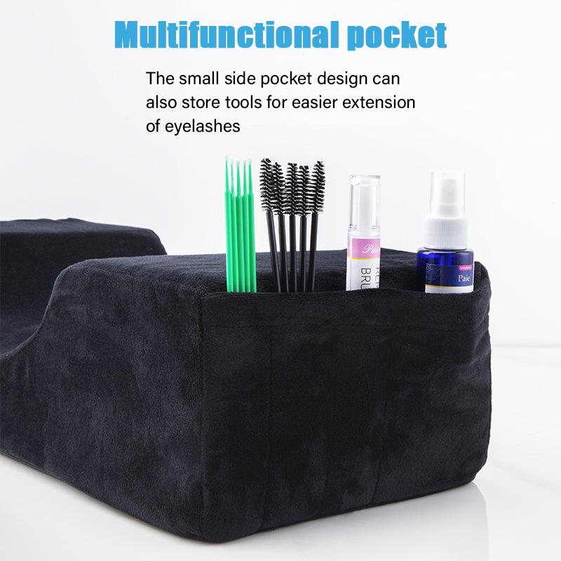 Custom Beauty Positioning Eyelash Extension Eye Luxury Ergonomic Memory Foam Lash Pillow for U Shape Eyelash Pillow