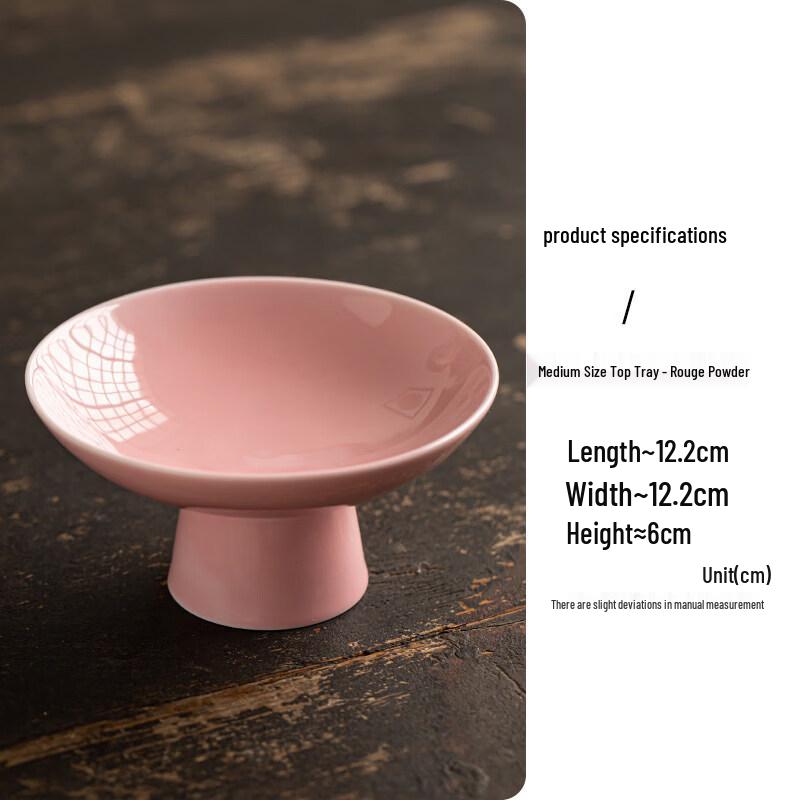 Elegant Ceramic High-Footed Serving Plate